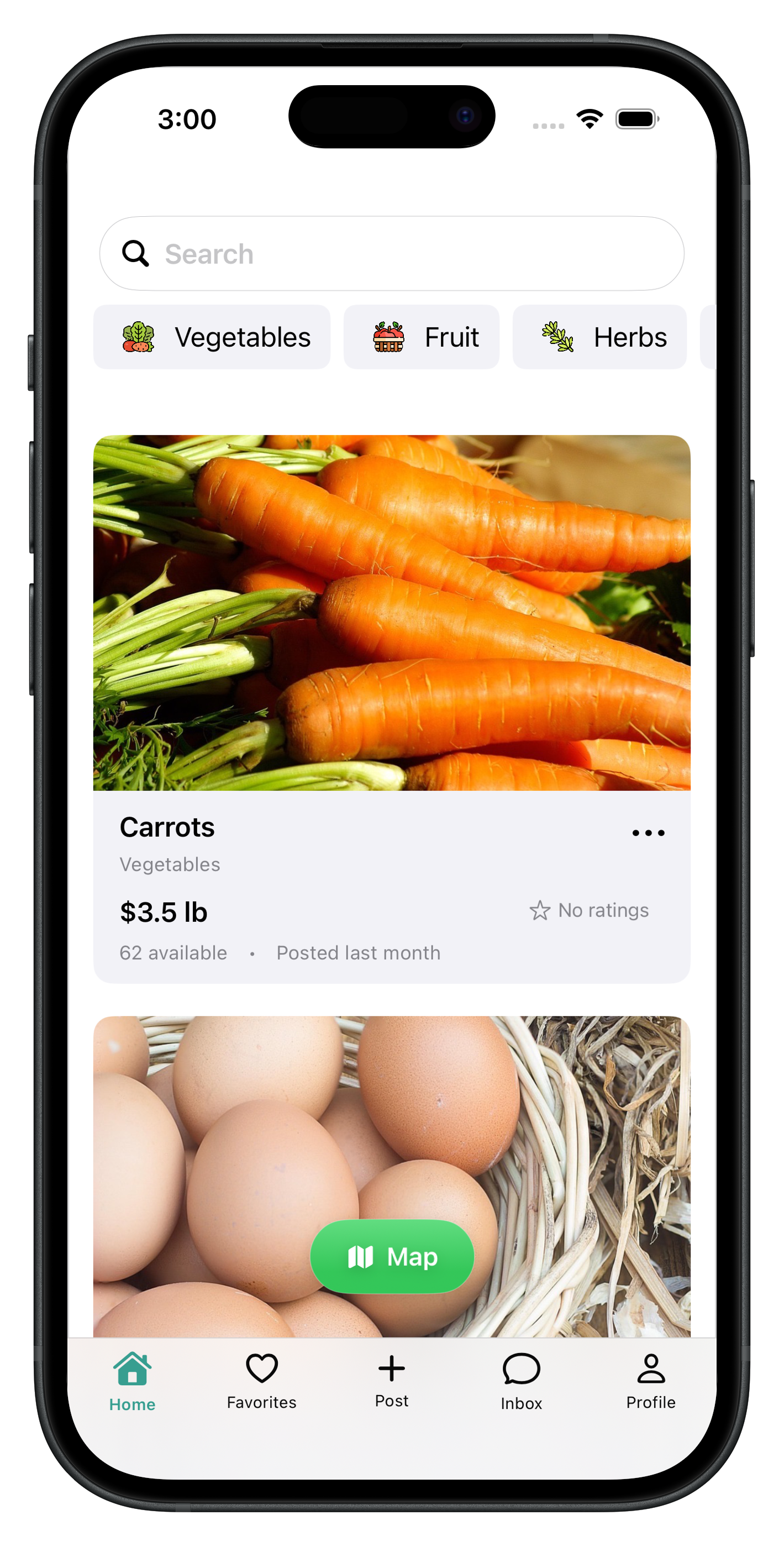 JustRype feed screen